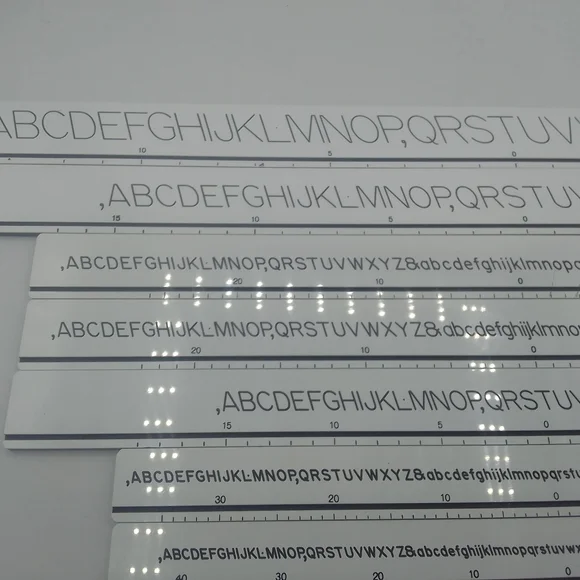 Alpha Lettering Guide Set - Picture 4 of 5
